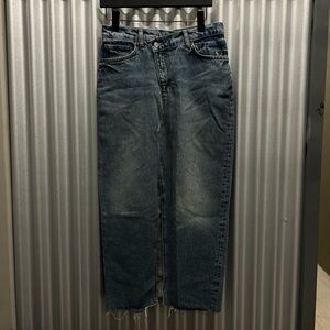 Reformation Maxi Denim Jeans Skirt